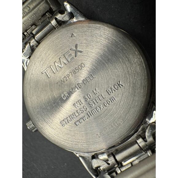 Timex Indiglo Women’s Watch WR30M Silver Tone Stainless Steel Band TW2P78500 main image 8
